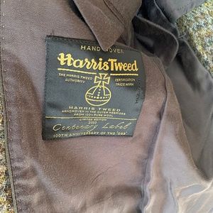 Mens Brooks Brothers Sport coat blazer 100% wool 40S Olive Harris Tweed